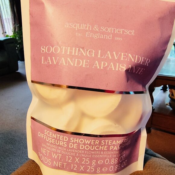 NEW Asquith & Somerset Soothing Lavender Shower Steamers England 12 X 25g - Picture 1 of 3